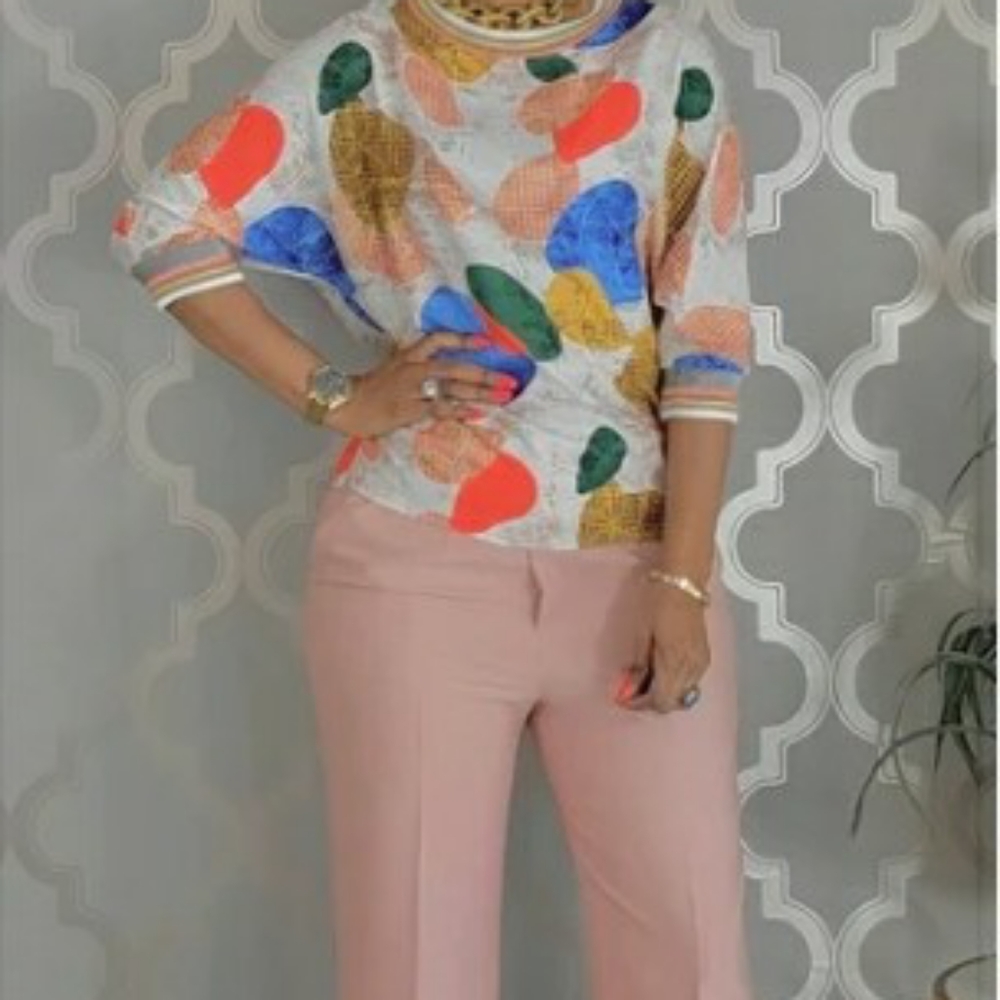 BLUSH MULTI COLOR PANTS SET
